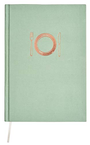 Notizbuch Besteck cook & STYLE | 256 Seiten mit Punktraster | DIN A5 | Rezeptbuch in Mintgrün von moses