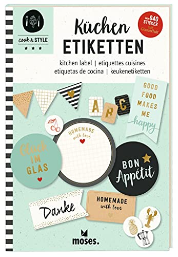 moses. Küchenetiketten, cook & STYLE Etikettensammlung mit über 640 Aufklebern in unterschiedlichen Größen und Formen, Tiefkühlfach geeignet, Leicht ablösbar, 80669, Mit Goldfolienveredelung moses. Küchenetiketten, cook & STYLE Etikettensammlung mit über 640 Aufklebern in unterschiedlichen Größen und Formen, Tiefkühlfach geeignet, Leicht ablösbar, 80669, Mit Goldfolienveredelung von moses