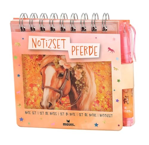 moses. Notizset Pferde | Pferdemotive Notizblock Kugelschreiber | Geschenkidee für Mädchen | Pferdeliebe von moses