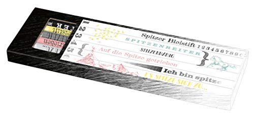 moses. libri_x Bleistiftset Spitze, 6 Bleistifte mit Radierern, Härtegrad HB und 2B von moses
