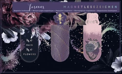 moses. libri_x Literarische Magnetlesezeichen Forever | Buchseitenmarkierung | Bookmarker | Lesezeichen für Vielleser von moses