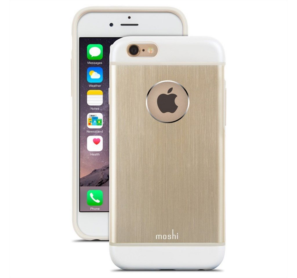 moshi Handyhülle Schutzhülle iGlaze Armour für Apple iPhone 6 in satin gold von moshi