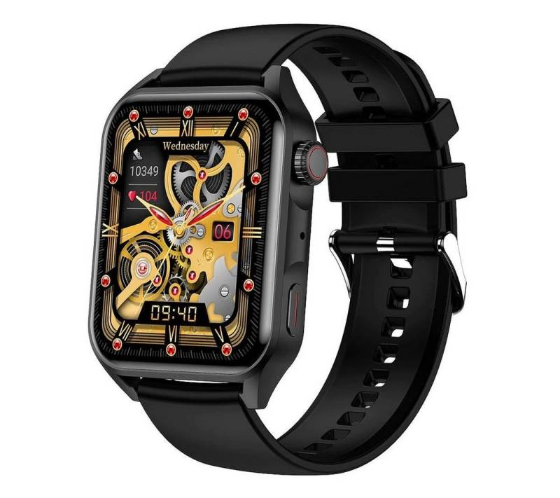 motiofit Ultra (2023) Smartwatch (4,5 cm/1,78 Zoll), inkl. Schnell-Ladekabel von motiofit