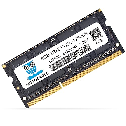 8GB DDR3/DDR3L 1600MHz PC3L-12800 (PC3-12800) CL11 SODIMM 2Rx8 1.35V 204-Pin Non-ECC SO-DIMM Laptop, Notebook RAM Memory Modules von motoeagle