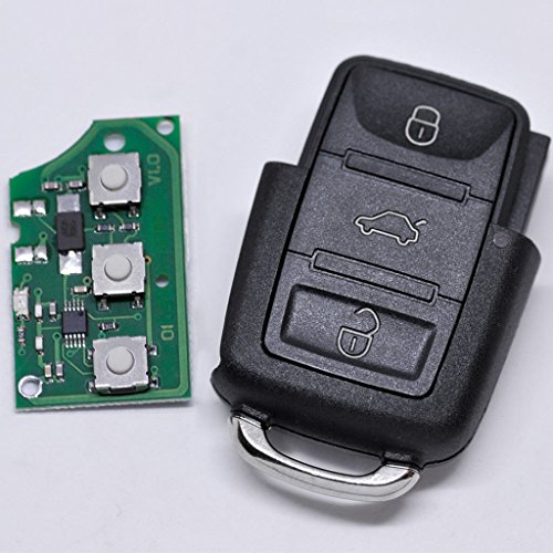 Auto Schlüssel Funk Fernbedienung 1x Gehäuse + 1x 433,9 MHz Sender Sendeeinheit 1K0959753G + 1x Batterie von mt key