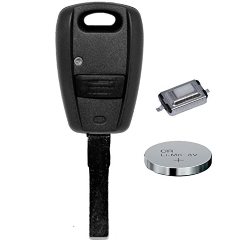 Auto Schlüssel Funk Fernbedienung 1x Gehäuse + 1x Rohling SIP22 + 1x Mikrotaster + CR2032 Batterie für FIAT Auto Schlüssel Funk Fernbedienung 1x Gehäuse + 1x Rohling SIP22 + 1x Mikrotaster + CR2032 Batterie für FIAT von mt key