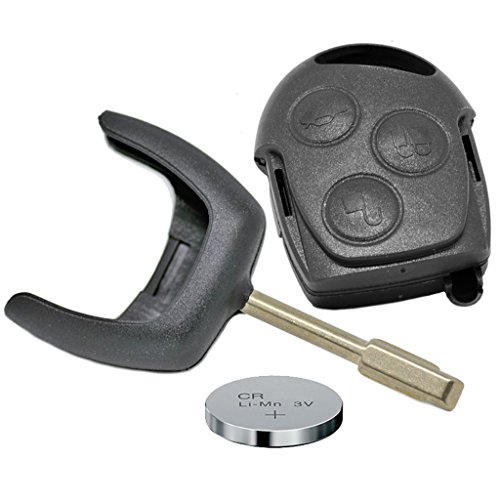 Auto Schlüssel Funk Fernbedienung 1x Gehäuse + 1x Rohling Tibbe FO21 + 1x CR2032 Batterie für Ford Auto Schlüssel Funk Fernbedienung 1x Gehäuse + 1x Rohling Tibbe FO21 + 1x CR2032 Batterie für Ford von mt key