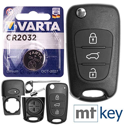 Autoschlüssel Funk Fernbedienung Austausch Gehäuse mit 3 Tasten + Rohling + Batterie kompatibel mit KIA Rio III Ceed I Sportage III Sorento II Soul I Autoschlüssel Funk Fernbedienung Austausch Gehäuse mit 3 Tasten + Rohling + Batterie kompatibel mit KIA Rio III Ceed I Sportage III Sorento II Soul I von mt key