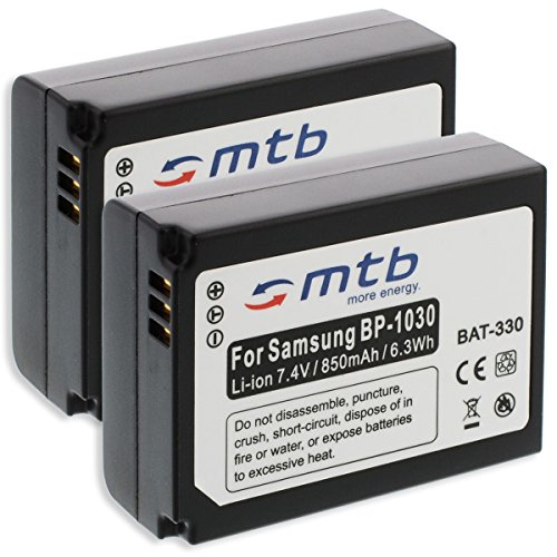 2X Akku ED-BP1030, BP1130 für Samsung NX200, NX300, NX1000, NX1100, NX2000 2X Akku ED-BP1030, BP1130 für Samsung NX200, NX300, NX1000, NX1100, NX2000 von mtb more energy