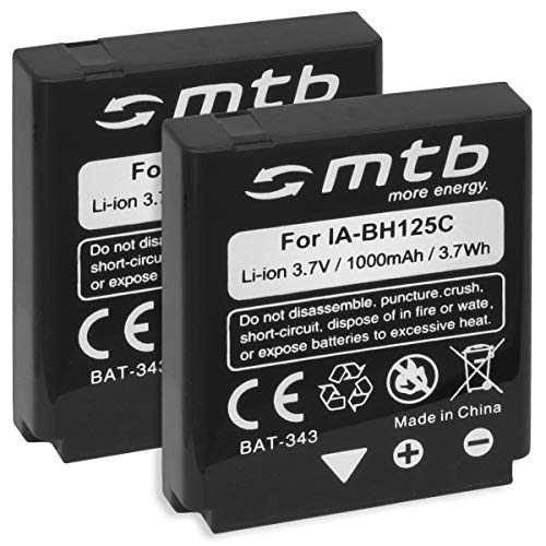 mtb more energy® 2X Ersatz-Akku Typ IA-BH125C, kompatibel mit Samsung HMX-R10 / kompatibel mit Pentax MX-1, X90 / kompatibel mit Ricoh Caplio R3, R4, R5… Siehe Liste! mtb more energy® 2X Ersatz-Akku Typ IA-BH125C, kompatibel mit Samsung HMX-R10 / kompatibel mit Pentax MX-1, X90 / kompatibel mit Ricoh Caplio R3, R4, R5… Siehe Liste! von mtb more energy