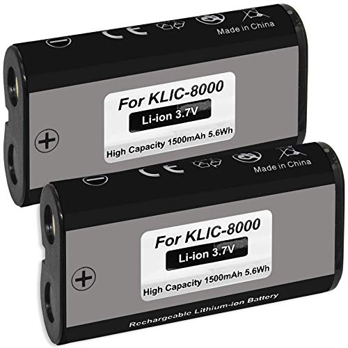 2X Akku Klic-8000, DB-50 für Kodak Z1012 is, Z1015 is, Z1085 is, Z1485 is/Ricoh Caplio R1, R2, RZ1 von mtb more energy