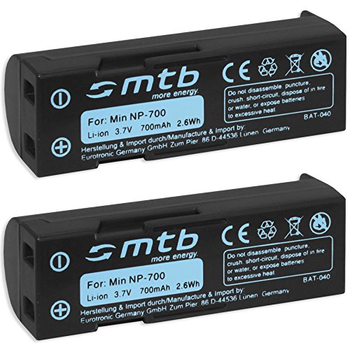 2X Akku NP-700 für Konica Minolta Dimage X50, X60 / Sanyo DB-L30 für Sanyo VPC-A5 / Samsung Digimax L77 2X Akku NP-700 für Konica Minolta Dimage X50, X60 / Sanyo DB-L30 für Sanyo VPC-A5 / Samsung Digimax L77 von mtb more energy