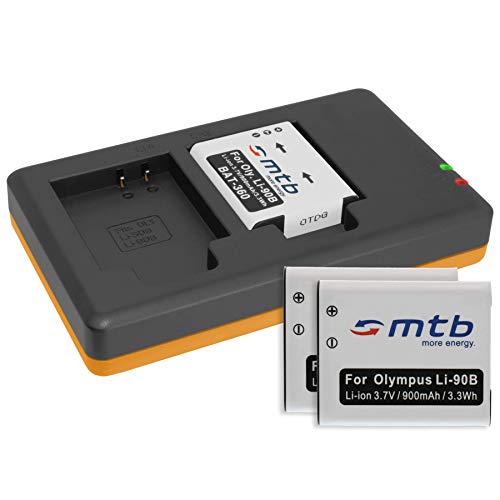 3X Akku + Dual-Ladegerät (USB) Typ DB-110 DB110 kompatibel mit Ricoh GR III, G900(SE) / WG-6 von mtb more energy