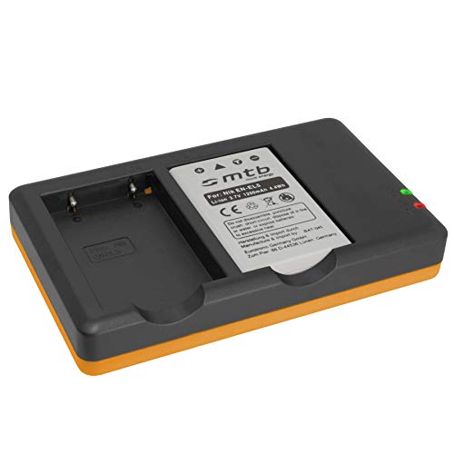 Akku + Dual-Ladegerät (USB) kompatibel mit Nikon EN-EL5 / Coolpix P80, P90, P100, P500, P510, P5000… + weitere kompatible Kameramodelle, s. Liste! von mtb more energy