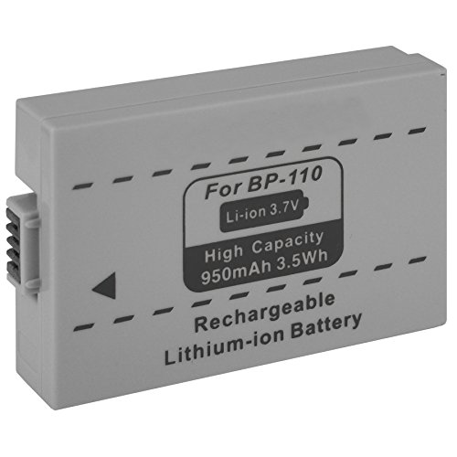 Ersatz-Akku BP-110 BP110 für Canon Legria HF R26 R27 R28 R205 R206 / Vixia HF R20 R21 R200 (mit INFOCHIP) von mtb more energy