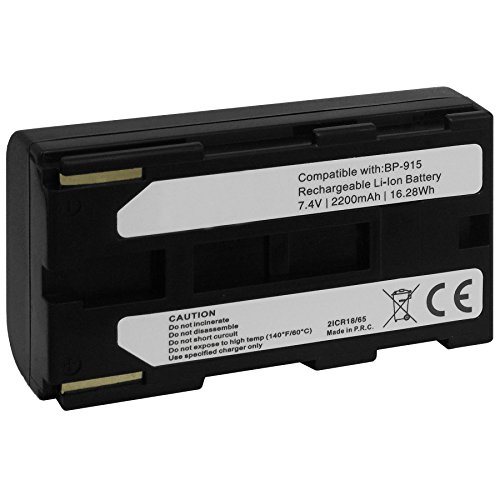 Ersatz-Akku BP-915 für Canon 6500V... / MV1, MV10... / UC-V10, V20... X50... / XM2, XV2.. - s. Liste von mtb more energy