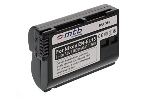 Ersatz-Akku EN-EL15 für Nikon 1 V1, D600, D610, D800, D800E, D7000, D7100 -INFOCHIP- Ersatz-Akku EN-EL15 für Nikon 1 V1, D600, D610, D800, D800E, D7000, D7100 -INFOCHIP- von mtb more energy