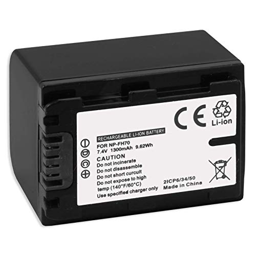 Ersatz-Akku NP-FH70 für Sony DCR-DVD92, DVD103, DVD105, DVD106, DVD108, DVD109, DVD110 von mtb more energy