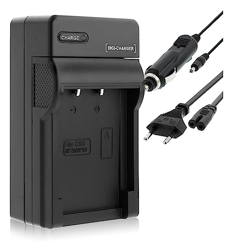 Ladegerät (Netz/KFZ) für NP-20 / Casio EX-M1 M2 S1 S2 S3 S100 S500 S600 / BenQ DC... - s. Liste von mtb more energy