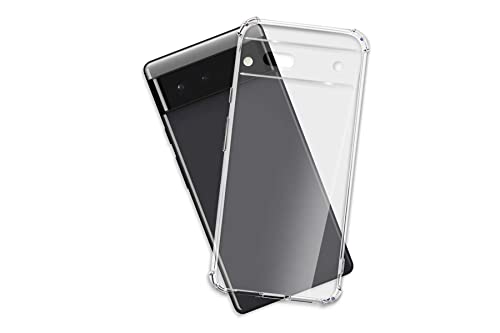 mtb more energy® Case Soft Armor kompatibel mit Google Pixel 6a (6.2'') - verstärkte Ecken - Kameraschutz - 1,5mm TPU - Schutz-Hülle Cover Handyhülle von mtb more energy