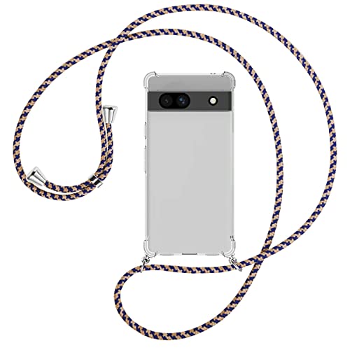 mtb more energy® Handykette kompatibel mit Google Pixel 7a - Royal - Smartphone Hülle zum Umhängen - Anti Shock Full TPU Case von mtb more energy