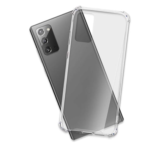 mtb more energy® Hülle Crystal Armor kompatibel mit Samsung Galaxy Note 20 (SM-N980, 6.7'') - verstärkte Ecken - Anti Shock Schutzhülle Case Cover Tasche von mtb more energy