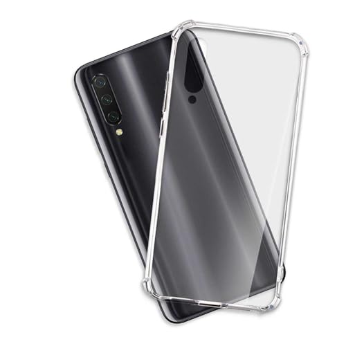 mtb more energy® Hülle Crystal Armor kompatibel mit Xiaomi Mi 9 Lite (6.39'') - verstärkte Ecken - Anti Shock Schutzhülle Case Cover Tasche von mtb more energy