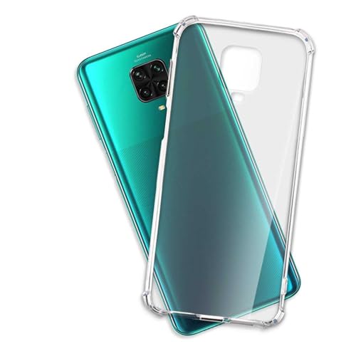 mtb more energy® Hülle Crystal Armor kompatibel mit Xiaomi Redmi Note 9S, Note 9 Pro (6.67'') - verstärkte Ecken - Anti Shock Schutzhülle Case Cover Tasche von mtb more energy