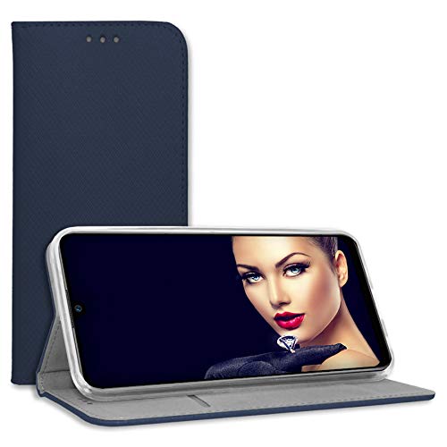 mtb more energy® Klapphülle Smart Magnet kompatibel mit Huawei nova Y70 4G (MGA-LX9, 6.75'') - blau - Bookstyle - Klapp-Cover Hülle Wallet Case von mtb more energy
