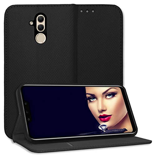mtb more energy® Schutz-Tasche Bookstyle für Huawei Mate 20 Lite (6.3'') - schwarz - Kunstleder - Klapp-Cover Hülle Wallet Case von mtb more energy