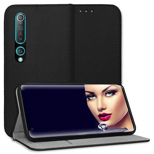mtb more energy® Schutz-Tasche Bookstyle für Xiaomi Mi 10, Mi 10 Pro (6.67'') - schwarz - Kunstleder - Klapp-Cover Hülle Wallet Case von mtb more energy