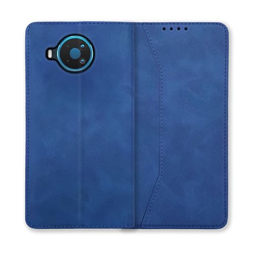 mtb more energy® Schutz-Tasche 'Premium' kompatibel mit Nokia 8.3 5G - Blau - Bookstyle - Cover Hülle Case Klapphülle Etui von mtb more energy