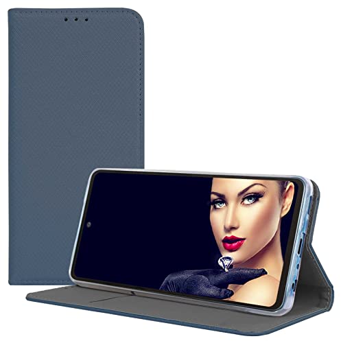 mtb more energy® Schutz-Tasche Smart Magnet kompatibel mit Xiaomi Redmi 9C (6.53'') - blau - Bookstyle - Klapp-Cover Hülle Wallet Case von mtb more energy