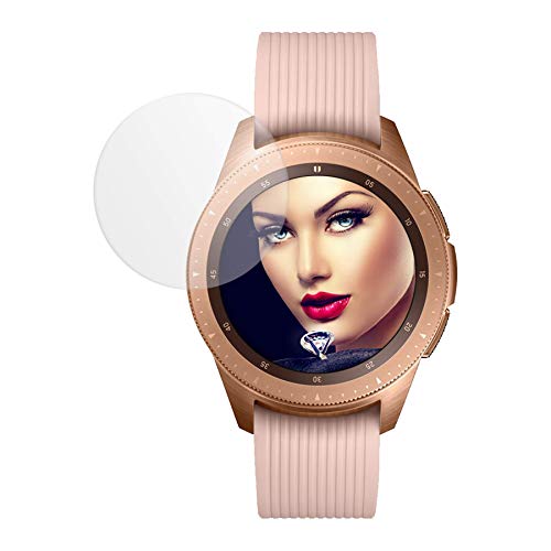 mtb more energy® Schutzglas für Samsung Galaxy Watch 46mm (SM-R800...) - 2.5D - kratzfest - Smartwatch Glasfolie Tempered Glass von mtb more energy