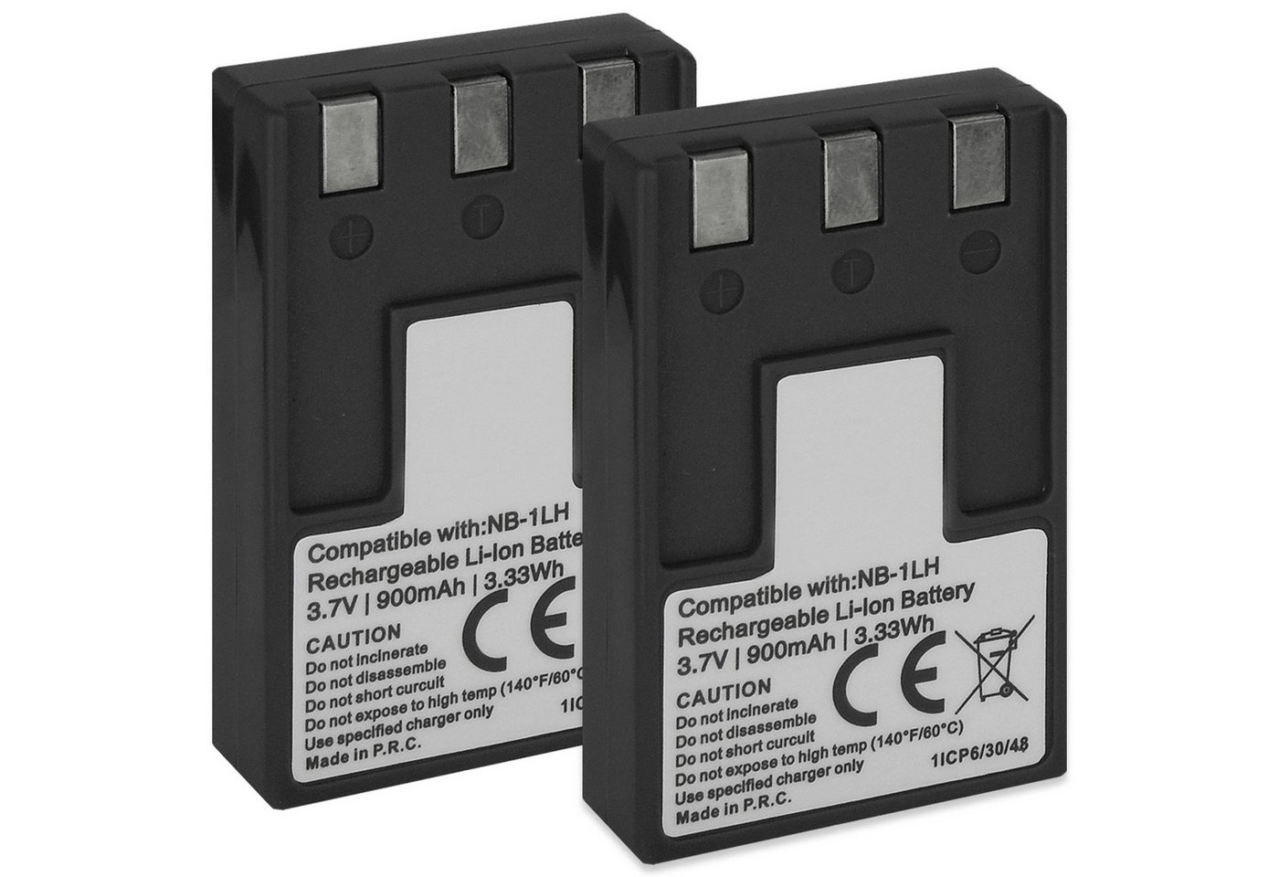 mtb more energy 2x NB-1L / NB-1LH Akku für Canon Digitalkameras Kamera-Akku kompatibel mit Akku-Typ NB-1L / NB-1LH Akku Canon Digitalkameras 950 mAh (3,7 V) von mtb more energy