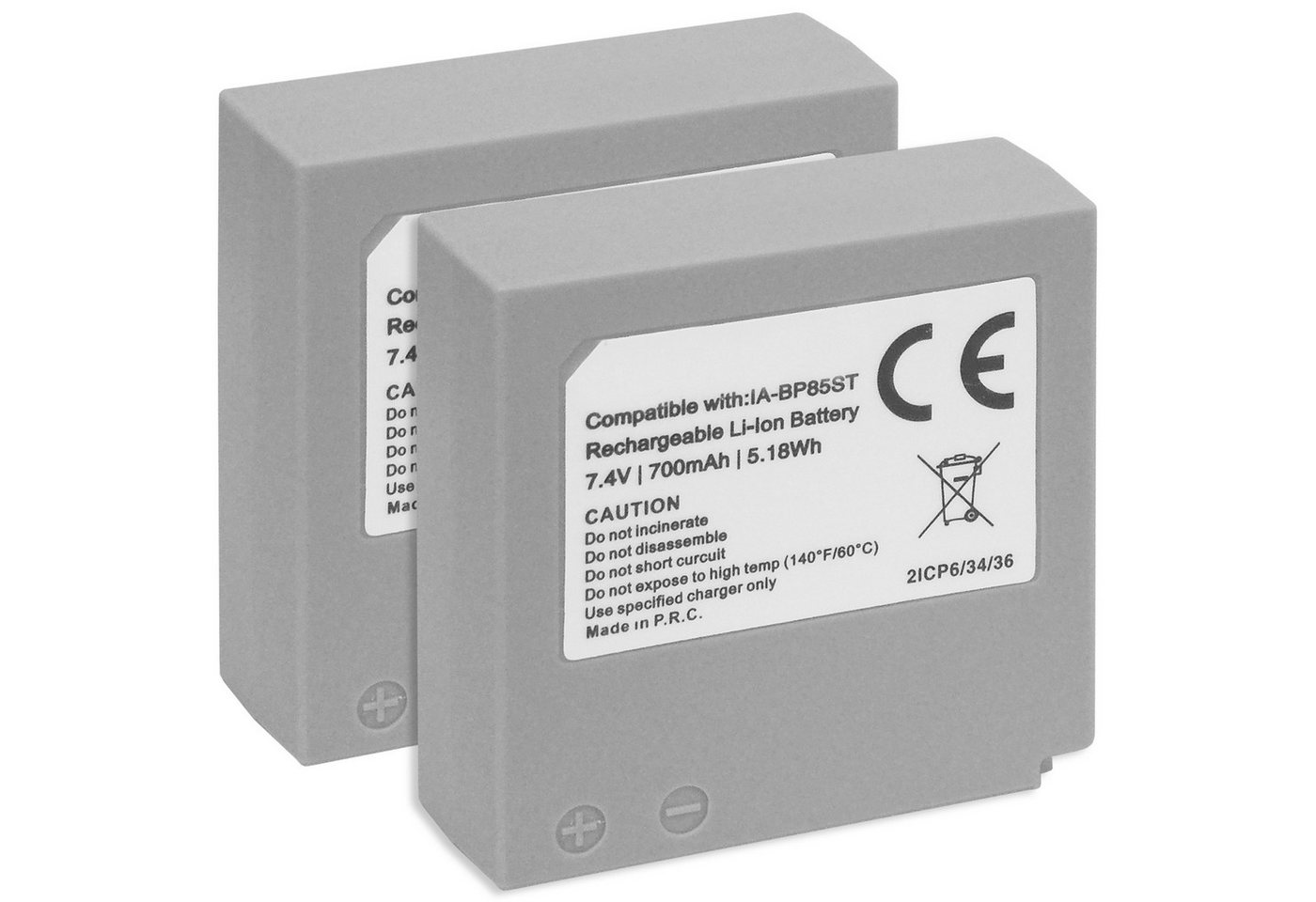 mtb more energy 2x BP-85ST Akku für Samsung Digitalkameras Kamera-Akku kompatibel mit Akku-Typ BP-85ST Akku Samsung Digitalkameras 700 mAh (7,4 V) von mtb more energy