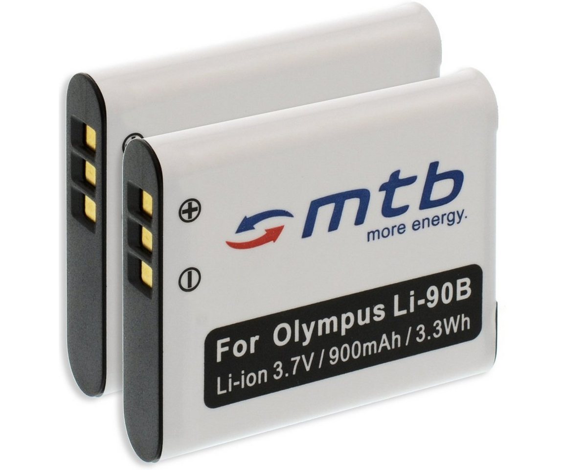 mtb more energy [BAT-360 - Li-Ion] Kamera-Akku kompatibel mit Akku-Typ Olympus Li-90b 1100 mAh (3,7 V), passend für: Olympus Stylus SH-1, SH-2, SH-50, SH-60… von mtb more energy