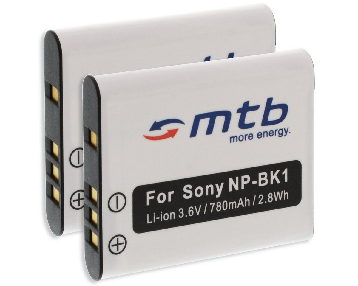 mtb more energy [BAT-361 - Li-Ion] Kamera-Akku kompatibel mit Akku-Typ NP-BK1 780 mAh (3,6 V), passend für: Sony Cyber-shot DSC-S750, S780, S950, S980, W180, W190, W370… von mtb more energy