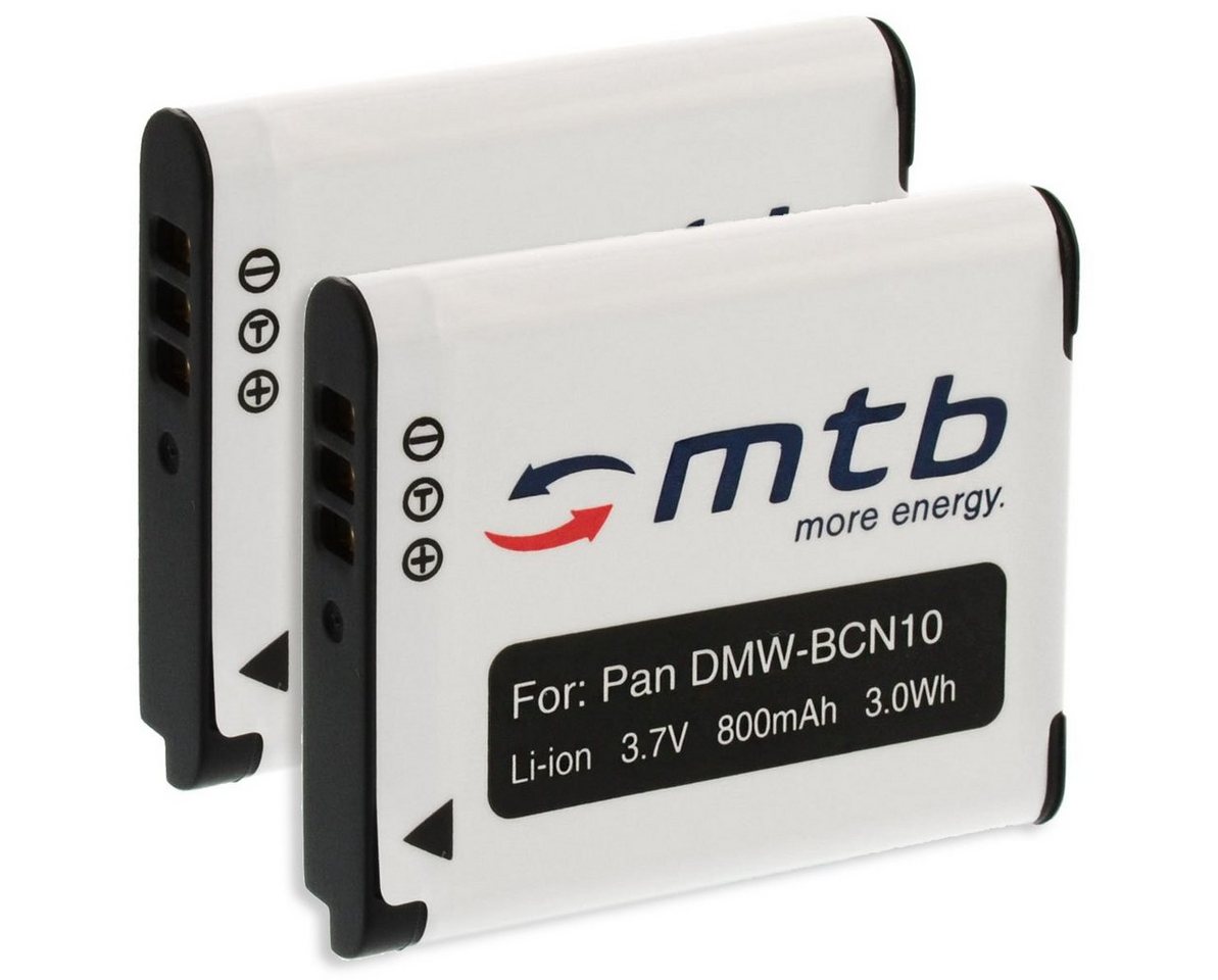 mtb more energy [BAT-390 - Li-Ion] Kamera-Akku kompatibel mit Akku-Typ Panasonic BCN10 - EOL 800 mAh (3,7 V), passend für: Panasonic Lumix DMC-LF1… von mtb more energy