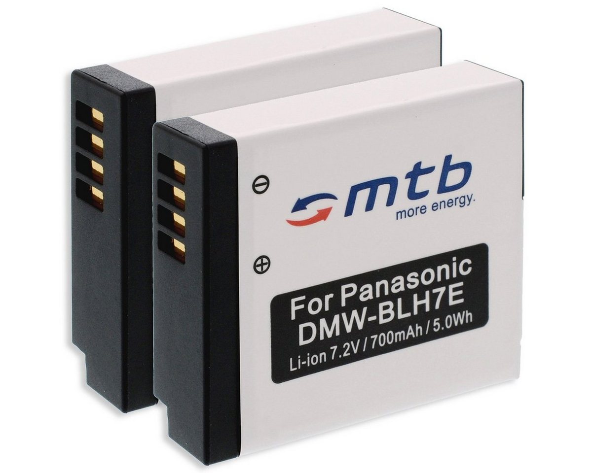 mtb more energy [BAT-409 - Li-Ion] Kamera-Akku kompatibel mit Akku-Typ Panasonic DMW-BLH7 700 mAh (7,2 V), passend für: Panasonic Lumix DMC-GF7… von mtb more energy