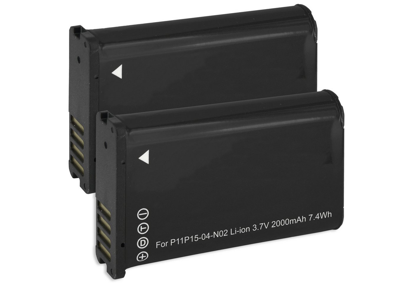 mtb more energy 2x Akku für Garmin Montana Virb ELITE Kamera-Akku kompatibel mit Akku-Typ Garmin Virb Elite 2000 mAh (3,7 V) von mtb more energy