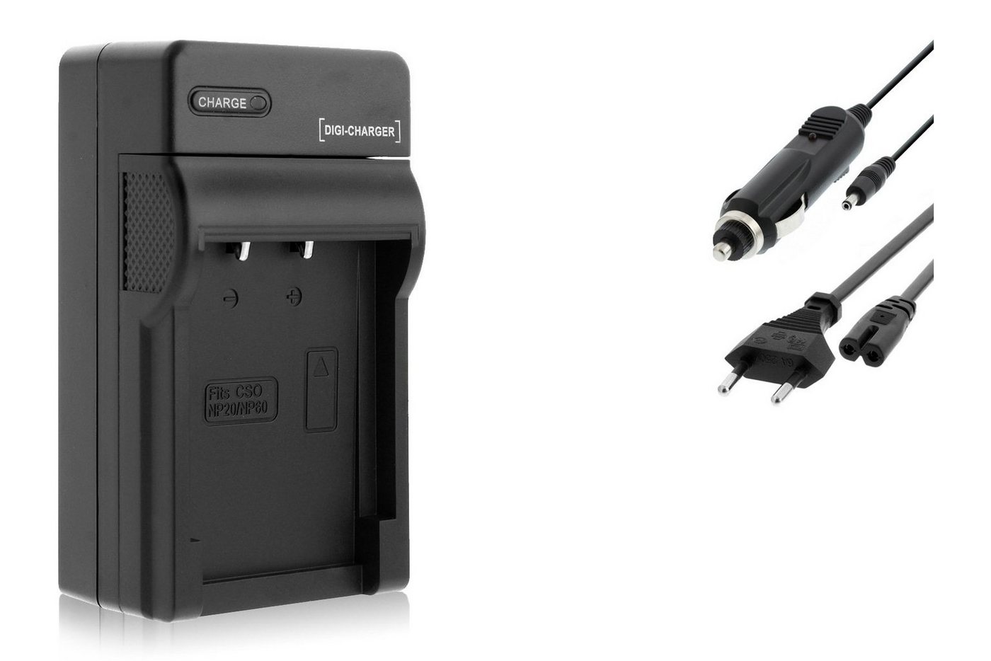 mtb more energy Ladegerät BLACK für Akku-Typ: Casio NP-20, NP20 / BenQ DLi-203 Kamera-Ladegerät (600 mA, für Akku-Typ: Casio NP-20, NP20 / BenQ DLi-203, 4,2V, für Akku-Typ: Casio NP-20, NP20 / BenQ DLi-203) von mtb more energy