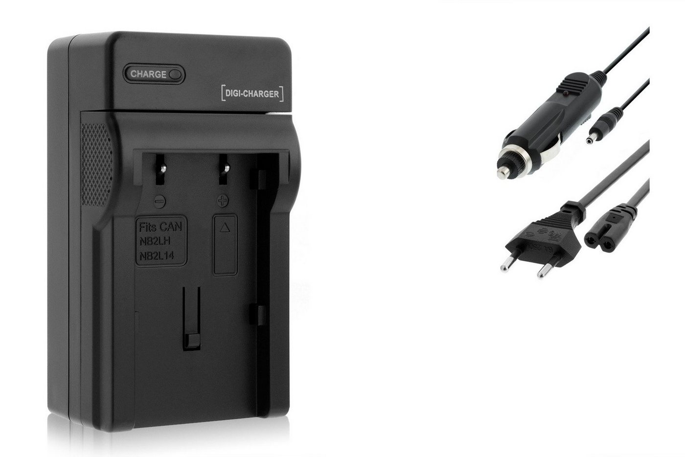 mtb more energy Ladegerät BLACK für Akku-Typ: Canon NB-2L / NB2L / NB-2LH / BP-2L5 Kamera-Ladegerät (600 mA, für Akku-Typ: Canon NB-2L / NB2L / NB-2LH / BP-2L5, 8,4V, für Akku-Typ: Canon NB-2L / NB2L / NB-2LH / BP-2L5) von mtb more energy
