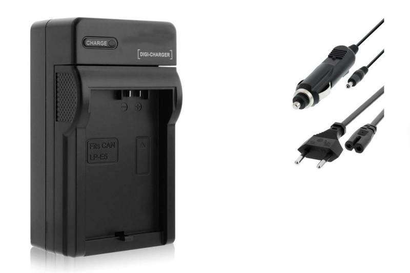 mtb more energy Ladegerät BLACK für Akku-Typ: Canon LP-E5 / LPE5 Kamera-Ladegerät (600 mA, für Akku-Typ: Canon LP-E5 / LPE5, 8,4V, für Akku-Typ: Canon LP-E5 / LPE5) von mtb more energy