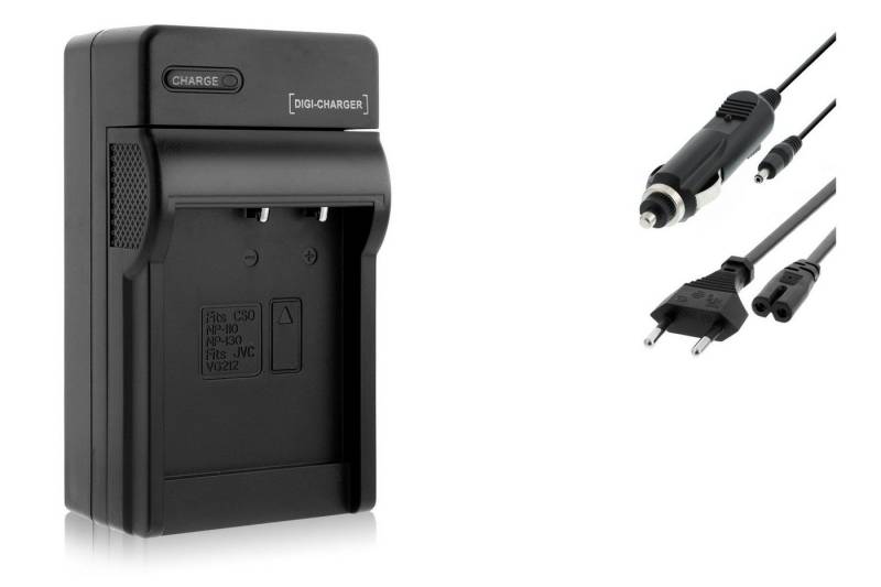 mtb more energy Ladegerät BLACK für Akku-Typ: Casio NP-130, NP130, NP-130A Kamera-Ladegerät (600 mA, für Akku-Typ: Casio NP-130, NP130, NP-130A, 4,2V, für Akku-Typ: Casio NP-130, NP130, NP-130A) von mtb more energy