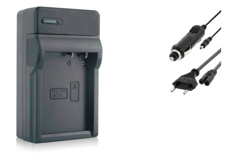 mtb more energy Ladegerät BLACK für Akku-Typ: Kodak LB-070, LB070 Kamera-Ladegerät (600 mA, für Akku-Typ: Kodak LB-070, LB070, 8,4V, für Akku-Typ: Kodak LB-070, LB070) von mtb more energy