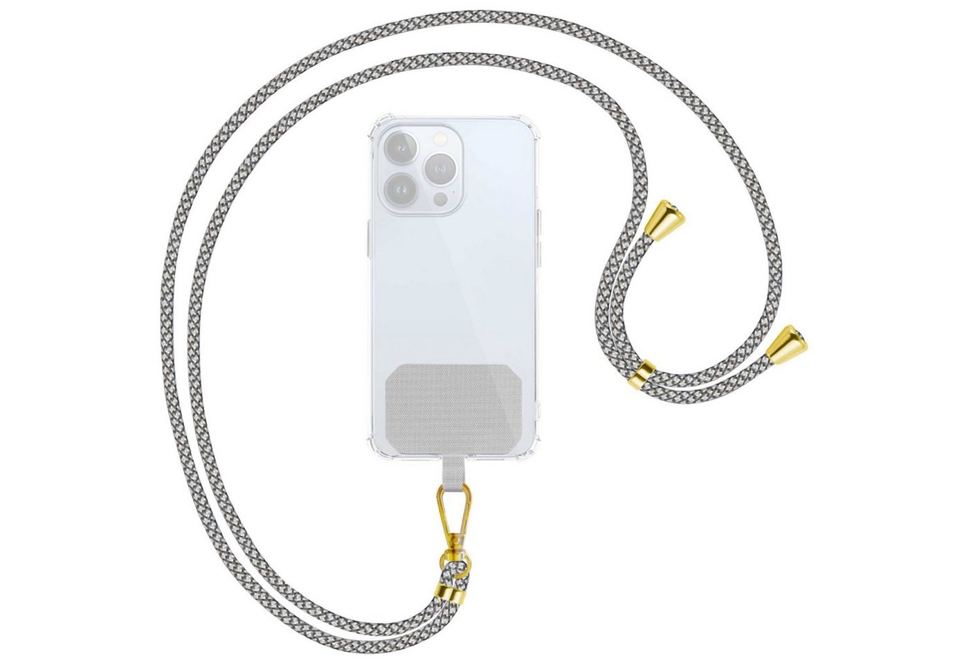 mtb more energy Handykette Universal (HBG) Metallfarbe gold, für nahezu alle Smartphone-Hüllen von mtb more energy