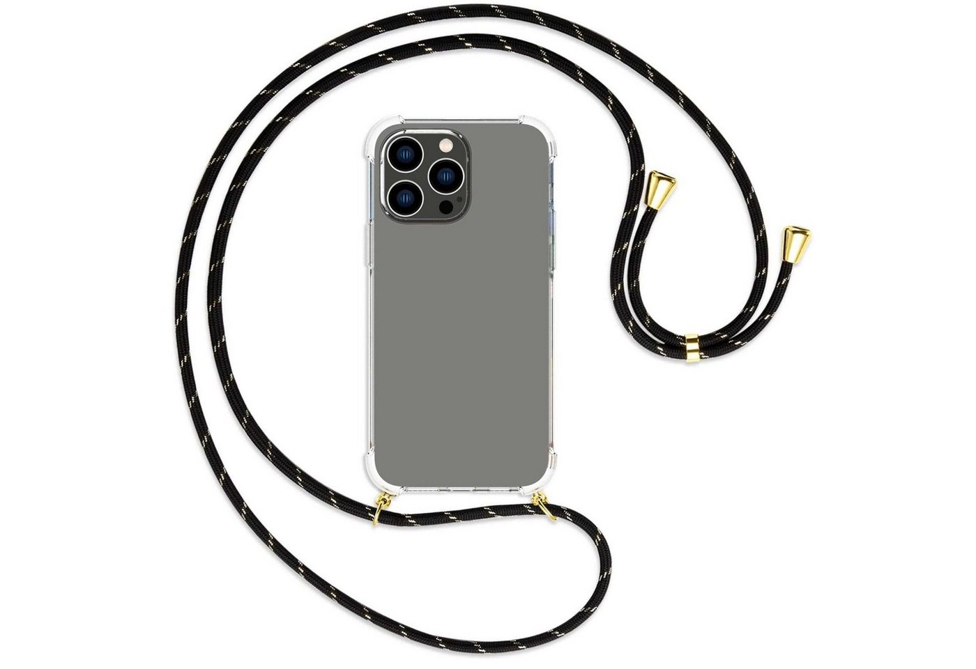 mtb more energy Handykette für Apple iPhone 14 Pro Max (6.7) [G], Umhängehülle mit Band [NC-603-G] von mtb more energy