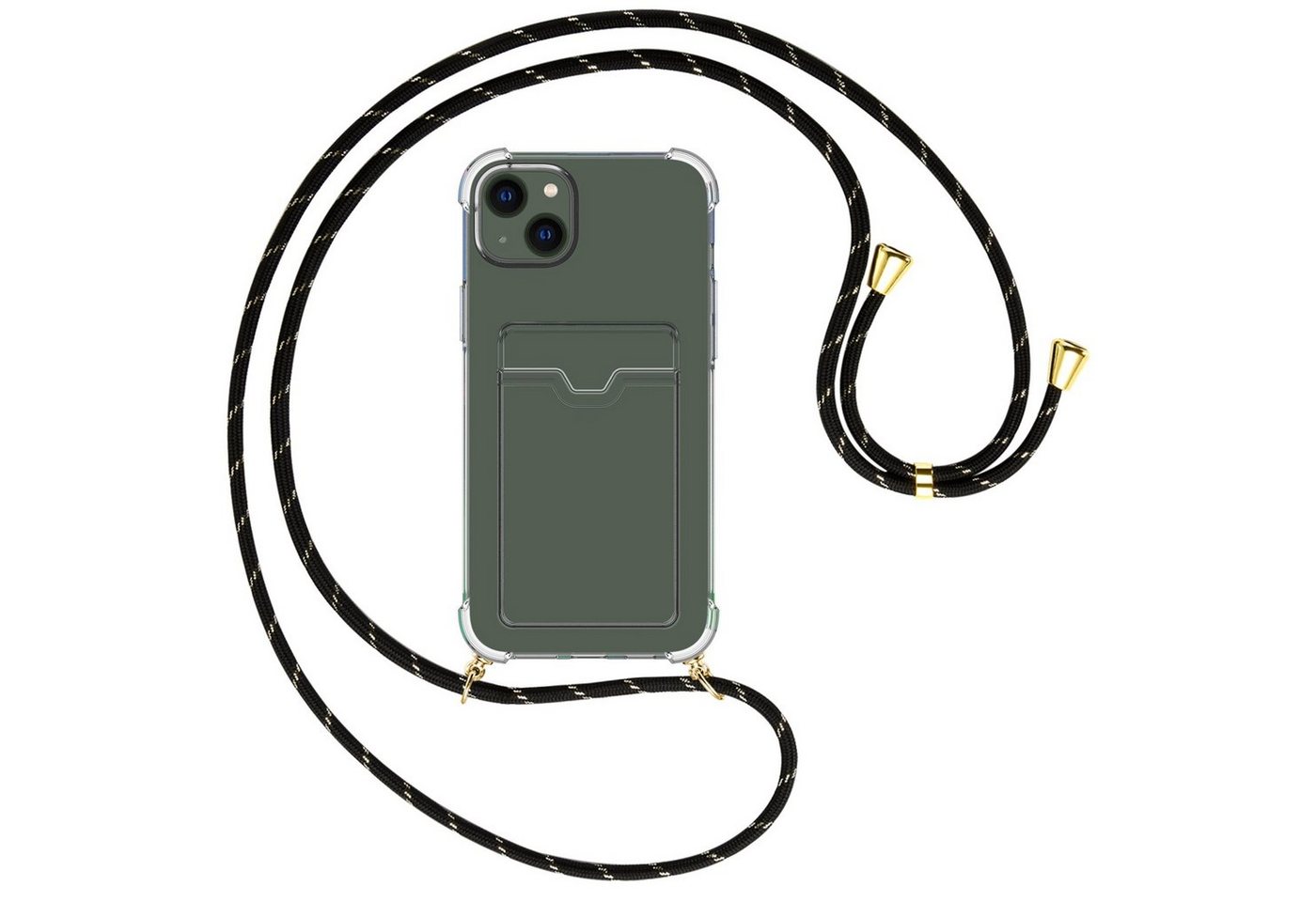 mtb more energy Handykette für Apple iPhone 15 Plus [NC-764-G], Umhängehülle mit Band [NC-764-G] von mtb more energy