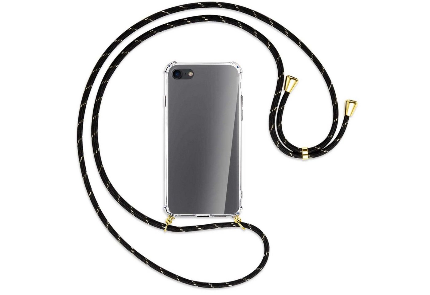 mtb more energy Handykette für Apple iPhone 7, iPhone 8 (4.7) [G], Umhängehülle mit Band [NC-008-G] von mtb more energy